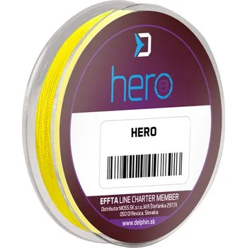 Delphin HERO 8 - Fluo žlutá - 15m průměr: 0,25 mm