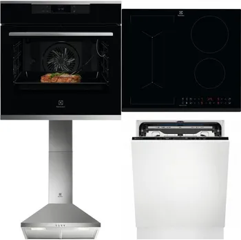 Set domácích spotřebičů ELECTROLUX KOEBP39X + ELECTROLUX LIV63431BK + ELECTROLUX LFC316X + ELECTROLUX EEM69410L