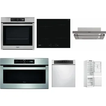 Set domácích spotřebičů WHIRLPOOL AKZ9 9480 IX + WHIRLPOOL WS Q2760 BF + WHIRLPOOL AKR 5390/1 IX + WHIRLPOOL ABSOLUTE AMW 730 IX + WHIRLPOOL WBC 3C34 PF X + WHIRLPOOL WHC18 T311