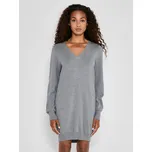 Noisy May dámské úpletové šaty Ship dlouhý rukáv šedé Velikost: M