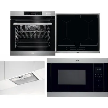 Set domácích spotřebičů AEG BSK792380M + AEG Mastery DoubleBridge IKE64450XB + AEG DGB3523S + AEG Mastery MSB2547D-M