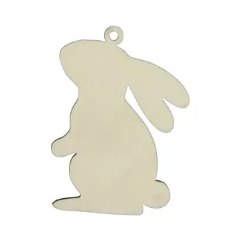 Dřevěný králíček stojící