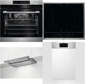 Set domácích spotřebičů AEG BSK792380M + AEG Mastery DoubleBridge IKE64450XB + AEG DPE5660M + AEG Mastery MaxiFlex FEE73517PM