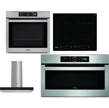 Set domácích spotřebičů WHIRLPOOL AKZ9 9480 IX + WHIRLPOOL WL B8160 NE + WHIRLPOOL WHBS 62F LT K + WHIRLPOOL ABSOLUTE AMW 730 IX