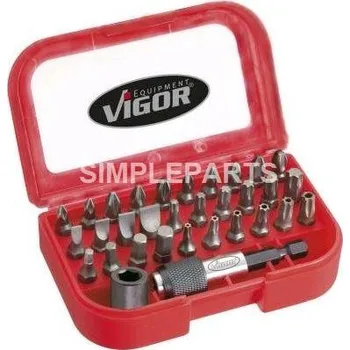 Autodílna Set, sroubovak-nastavec (bity), V1097, VIGOR, V1097