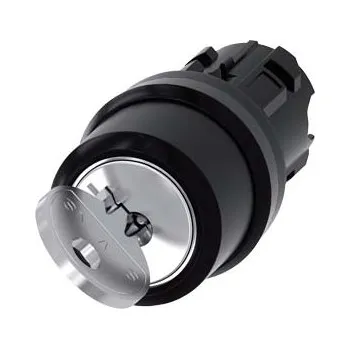 modulární přístroj a rozvaděč SIEMENS Spínač klíčový RONIS, 22 mm, kulatý, plast, vytažení klíče O 3SU1000-4BC01-0AA0