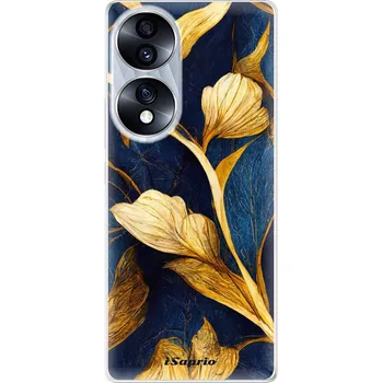 Telefonní příslušenství Odolné silikonové pouzdro iSaprio - Gold Leaves - Honor 70