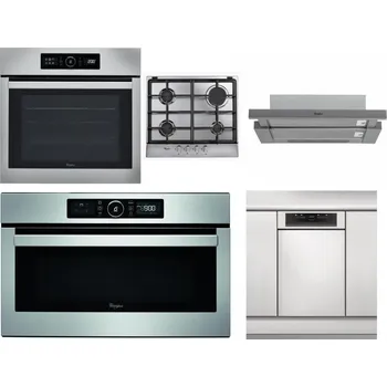 Set domácích spotřebičů WHIRLPOOL ABSOLUTE AKZ9 6230 IX + WHIRLPOOL AKR 351/IX + WHIRLPOOL AKR 749/1 IX + WHIRLPOOL ABSOLUTE AMW 730 IX + WHIRLPOOL WSBO 3O34 PF X