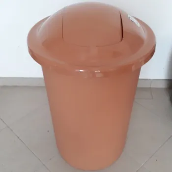 Odpadkový koš Plafor Odpadkový koš plastový TOP BIN 50 L - barva hnědá