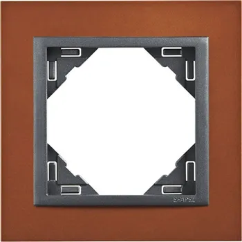 vypínač e2 elektro GmbH Rámeček oranž/šedá Logus