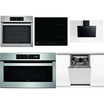 Set domácích spotřebičů WHIRLPOOL ABSOLUTE AKZ9 6230 IX + WHIRLPOOL WL B8160 NE + WHIRLPOOL AKR 62F LT K + WHIRLPOOL ABSOLUTE AMW 730 IX + WHIRLPOOL WSIO 3O34 PFE X