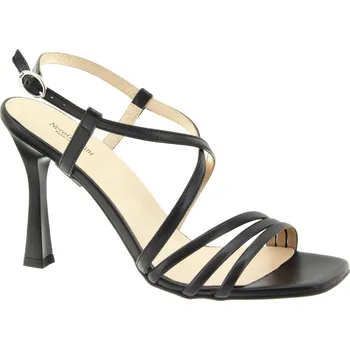 Dámské sandále NERO GIARDINI Dámské černé kožené páskové E307282DE-100-255 Velikost 38