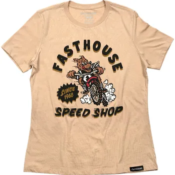Dámské tričko Fasthouse Women's Wolfpack Tee Sand Dune Velikost: L