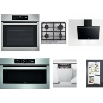 Set domácích spotřebičů WHIRLPOOL ABSOLUTE AKZ9 6230 IX + WHIRLPOOL AKR 351/IX + WHIRLPOOL AKR 62F LT K + WHIRLPOOL ABSOLUTE AMW 730 IX + WHIRLPOOL WSIC 3M27 C + WHIRLPOOL ART 65031