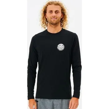 Pánské tričko Lykra Rip Curl ICONS OF SURF L/S Black velikost M