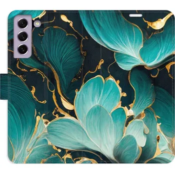 Pouzdro na mobilní telefon Flipové pouzdro iSaprio - Blue Flowers 02 - Samsung Galaxy S21 FE 5G