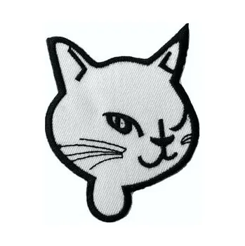 Nášivka Nášivka - Kočičí hlava bílo-černá
