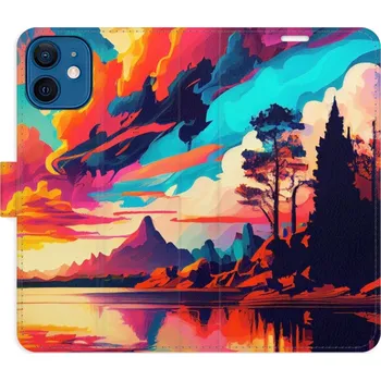 Pouzdro na mobilní telefon Flipové pouzdro iSaprio - Colorful Mountains 02 - iPhone 12 mini