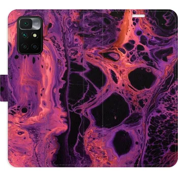 Pouzdro na mobilní telefon Flipové pouzdro iSaprio - Abstract Dark 02 - Xiaomi Redmi 10