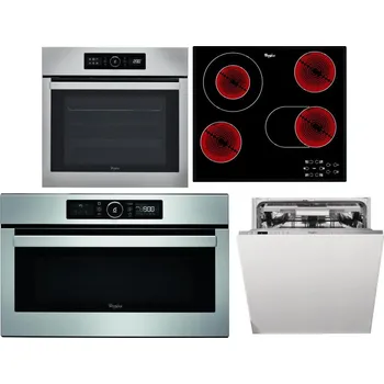Set domácích spotřebičů WHIRLPOOL ABSOLUTE AKZ9 6230 IX + WHIRLPOOL AKT 8190/BA + WHIRLPOOL ABSOLUTE AMW 730 IX + WHIRLPOOL WIO 3O540 PELG