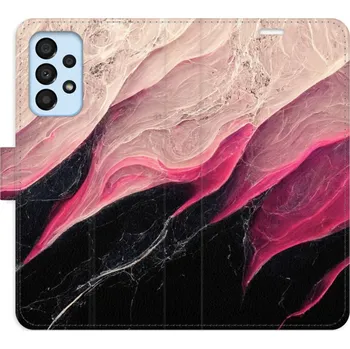Pouzdro na mobilní telefon Flipové pouzdro iSaprio - BlackPink Marble - Samsung Galaxy A33 5G