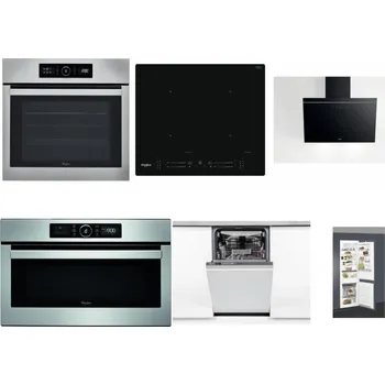 Set domácích spotřebičů WHIRLPOOL ABSOLUTE AKZ9 6230 IX + WHIRLPOOL WL S7260 NE + WHIRLPOOL AKR 62F LT K + WHIRLPOOL ABSOLUTE AMW 730 IX + WHIRLPOOL WSIO 3O34 PFE X + WHIRLPOOL ART 66112