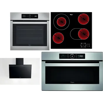 Set domácích spotřebičů WHIRLPOOL ABSOLUTE AKZ9 6230 IX + WHIRLPOOL AKT 8190/BA + WHIRLPOOL AKR 62F LT K + WHIRLPOOL ABSOLUTE AMW 730 IX