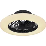 Globo 03628B LED stropní svítidlo s ventilátorem Travo 1x30W | 1800lm | 3000-6500K - stmívatelné, dálkové ovládání, noční režim, černá + Sada inteligentní žárovky E14 s dálkovým ovladačem - RGB, WiZ