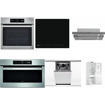 Set domácích spotřebičů WHIRLPOOL ABSOLUTE AKZ9 6230 IX + WHIRLPOOL WL S7260 NE + WHIRLPOOL AKR 749/1 IX + WHIRLPOOL ABSOLUTE AMW 730 IX + WHIRLPOOL WSIO 3O34 PFE X + WHIRLPOOL WHC18 T311