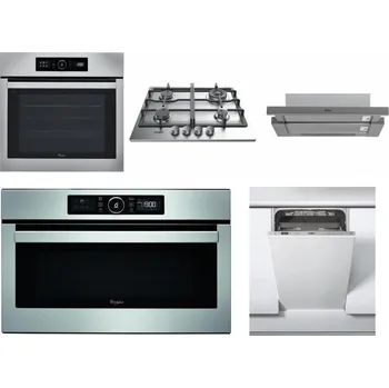 Set domácích spotřebičů WHIRLPOOL ABSOLUTE AKZ9 6230 IX + WHIRLPOOL TKRL 661 IX EU + WHIRLPOOL AKR 749/1 IX + WHIRLPOOL ABSOLUTE AMW 730 IX + WHIRLPOOL WSIC 3M27 C