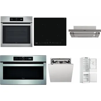 Set domácích spotřebičů WHIRLPOOL ABSOLUTE AKZ9 6230 IX + WHIRLPOOL WL S7260 NE + WHIRLPOOL AKR 5390/1 IX + WHIRLPOOL ABSOLUTE AMW 730 IX + WHIRLPOOL WIC 3C33 PFE + WHIRLPOOL WHC18 T311