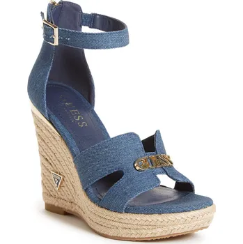 Dámské lodičky GUESS dámské sandále na platformě, espadrilky Jessi modré 40