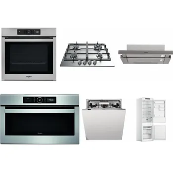 Set domácích spotřebičů WHIRLPOOL AKZ9 9480 IX + WHIRLPOOL TKRL 661 IX EU + WHIRLPOOL AKR 5390/1 IX + WHIRLPOOL ABSOLUTE AMW 730 IX + WHIRLPOOL WIO 3T133 PLE + WHIRLPOOL WHC18 T311