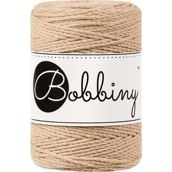 Příze Bobbiny bavlněná šňůra na macramé 3ply BABY biscuit