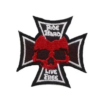 Nášivka Nášivka - Železný kříž s lebkou Ride Hard
