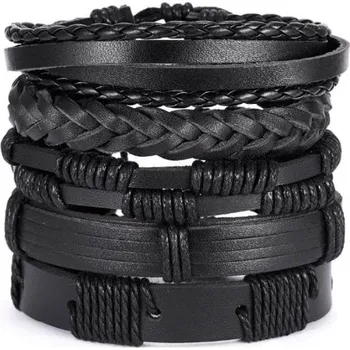 Náramek Amparo Miranda® Kožený náramek AM5634 černý