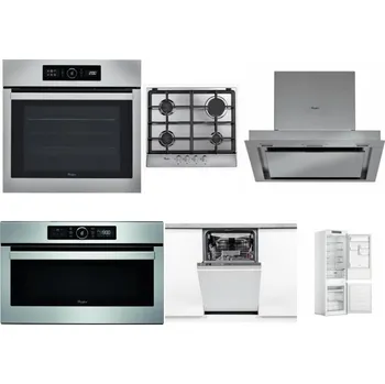 Set domácích spotřebičů WHIRLPOOL ABSOLUTE AKZ9 6230 IX + WHIRLPOOL AKR 351/IX + WHIRLPOOL AKR 860 IX + WHIRLPOOL ABSOLUTE AMW 730 IX + WHIRLPOOL WSIO 3O34 PFE X + WHIRLPOOL WHC18 T311