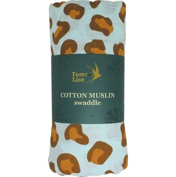 Plena Bavlněná mušelínová plena, Blue Leopard, Tommy Lise