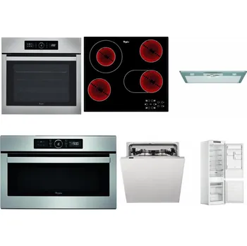 Set domácích spotřebičů WHIRLPOOL ABSOLUTE AKZ9 6230 IX + WHIRLPOOL AKT 8190/BA + WHIRLPOOL AKR 650/1 IX + WHIRLPOOL ABSOLUTE AMW 730 IX + WHIRLPOOL WIC 3C33 PFE + WHIRLPOOL WHC18 T311