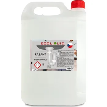 Čistič odpadu ECOLIQUID Razant, tekutý čistič odpadů, 5 l