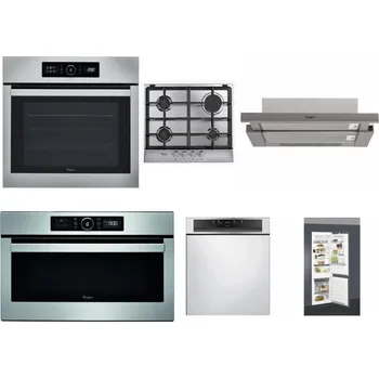 Set domácích spotřebičů WHIRLPOOL ABSOLUTE AKZ9 6230 IX + WHIRLPOOL AKR 351/IX + WHIRLPOOL AKR 5390/1 IX + WHIRLPOOL ABSOLUTE AMW 730 IX + WHIRLPOOL WBC 3C34 PF X + WHIRLPOOL ART 66112