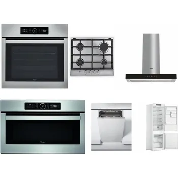 Set domácích spotřebičů WHIRLPOOL ABSOLUTE AKZ9 6230 IX + WHIRLPOOL AKR 351/IX + WHIRLPOOL WHBS 62F LT K + WHIRLPOOL ABSOLUTE AMW 730 IX + WHIRLPOOL WSIC 3M27 C + WHIRLPOOL WHC18 T311