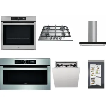 Set domácích spotřebičů WHIRLPOOL AKZ9 9480 IX + WHIRLPOOL TKRL 661 IX EU + WHIRLPOOL WHBS 62F LT K + WHIRLPOOL ABSOLUTE AMW 730 IX + WHIRLPOOL WIC 3C33 PFE + WHIRLPOOL ART 66112