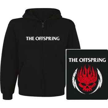 Pánská mikina mikina s kapucí a zipem The Offspring - red logo