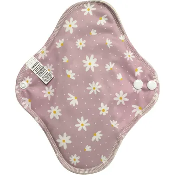 Menstruační vložka Breberky Slipová vložka (PUL) - Kopretiny, sv. růžový velur (kojenecký plyš)