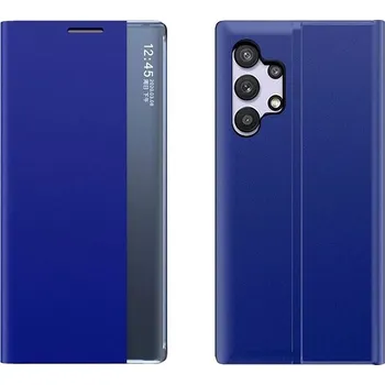 Pouzdro na mobilní telefon MG Sleep Case Smart Window pro Samsung Galaxy A32 5G modré
