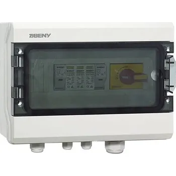 Jistič DC Box pro FVE včetně otočného vypínače Typ 20A/1000V OVP-DC-F, 1 string