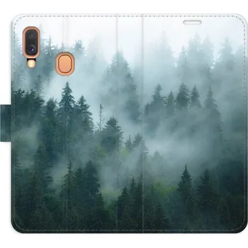 Pouzdro na mobilní telefon Flipové pouzdro iSaprio - Dark Forest - Samsung Galaxy A40