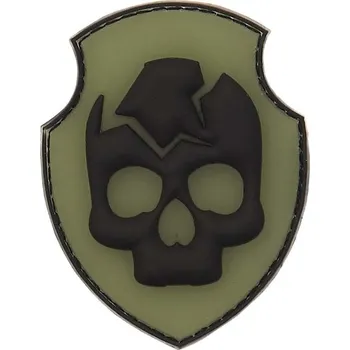 Nášivka 101. INC Nášivka PVC velcro lebka duch Ghost Skull