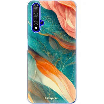 Telefonní příslušenství Odolné silikonové pouzdro iSaprio - Abstract Marble - Huawei Honor 20